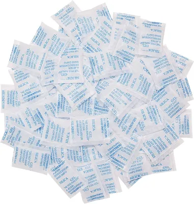 Produktbild von 150 Packungen Silicagel, Trockensäcke, Silicagel-Beutel für Lebensmittel, feuchtigkeitsabsorbierend, Luftentfeuchter für Lebensmittelregale