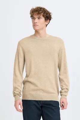 Image de Casual Friday CFBELLS Pull-over tricoté pour homme Pull-over en maille fine Mélange de coton Coupe classique