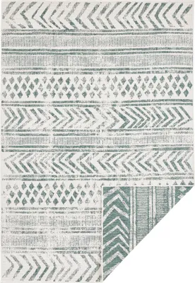 Zdjęcie produktu dla Zielony dywan boho, do domu i na taras, 160x230 cm