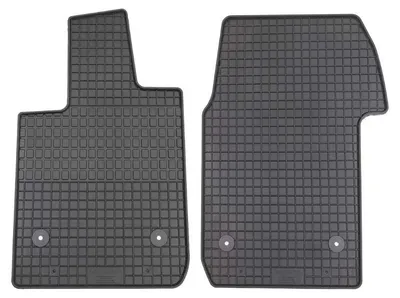 Zdjęcie produktu dla do VW T7 od 11/2021, 2-osobowa kabina kierowcy, dopasowane dywaniki gumowe, 2-częściowe, na każdą pogodę gumowe dywaniki podłogowe |PETEX