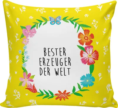 Produktbild von Mr. & Mrs. Panda zier kissen Erzeuger - Weiß - Geschenk, Paps, Zierkissen, Geburt, couch, Dankeschön, Polster, Bester, kuschelkissen 40x40, Geburtstag, Sofa