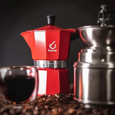 Imagen del producto de Forever Miss Moka Prestige La Rossa, para 3 tazas, modelo 1732-130