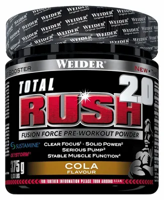 Produktbild von Weider Total Rush 2.0 (15 Serv) Cola - Pre-Workout - Pre-Workout Booster