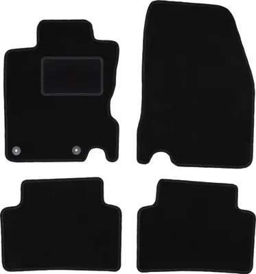 Produktbild von Schwarze Veloursmatten für: Nissan Qashqai II J11 Crossover (2013-)