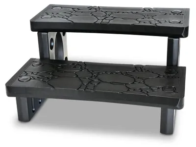 Produktbild von Kunststoff Doppelstufe für Whirlpools, schwarz