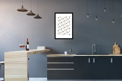 Produktbild von MuchoWow® MuchoWow® Gerahmtes Poster Farben - Muster - Illustrationen 40x60 cm - Poster mit zchwarzem Bilderrahmen - Poster in Rahmen