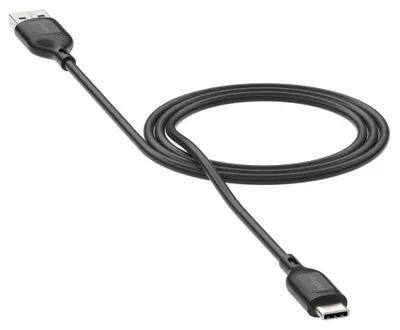 Zdjęcie produktu dla mophie essentials charging cables | 1M, 1 m, USB A, USB C, USB 2.0, Czarny