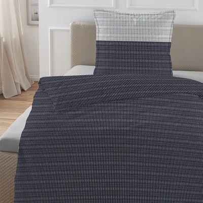 Produktbild von Hechter Paris Mako-Satin Bettwäsche 61310 marine 155x220 cm + 80x80 cm