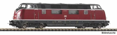 Image de Locomotive diesel Piko BR 220 rouge DB IV + DSS PluX22 59726