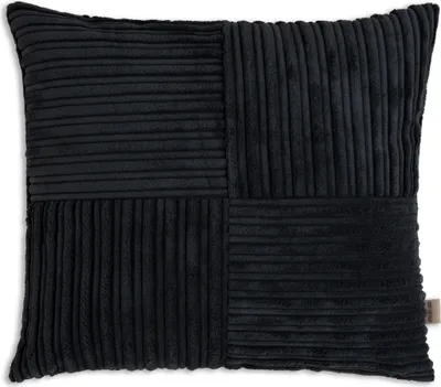 Produktbild von Knit Factory Ritz Kissen - Schwarz - 50x50 cm