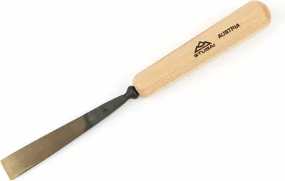 Immagine prodotto di Scalpello STUBAI Serie 52 - Forma 1 | Scalpello diritto 60 mm, con manico in legno, per superfici lisce, per preforo, intaglio e intaglio a rilievo, per lavorare il legno