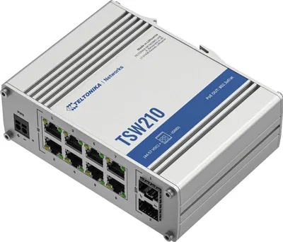 Image de Teltonika TSW210 switch réseau non géré Gigabit Ethernet (10/100/1000) Aluminium