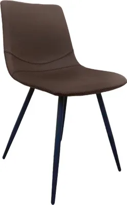 Produktbild von Lino 1KT, Stuhl, Gestell schwarz matt, Bezug braun