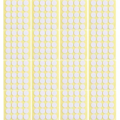 400 Stück Kerzendocht-Sticker, 20 mm, doppelseitig, selbstklebend