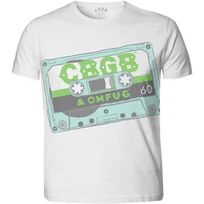 Produktbild von CBGB - Tape Uni X-Large T-Shirt - sublimiert, weiß