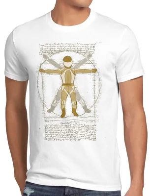 Produktbild von style3 Vitruvianischer Motorradfahrer Herren T-Shirt biker motorradfahrerin