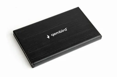 Obrázok produktu pre gembird USB 3.0 2,5'' Gehäuse, gebürstetes Alu, schw.