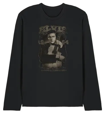 Immagine prodotto di Elvis Presley - Maglietta "1954" unisex uomo/donna, maniche lunghe TV33254 (XXL) (Nero)