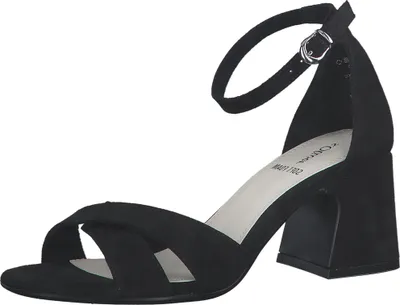 Produktbild von s.Oliver Damen Sandalette Sandale Blockabsatz 5-28302-20, Größe:38 EU, Farbe:Schwarz