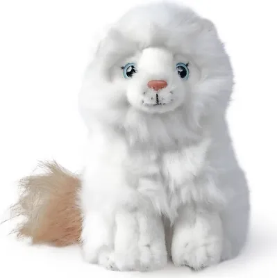 Image de Living Nature - Chat en peluche Ragdoll, chaton assis, peluche, jouet