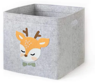 Obrázek produktu pro Úložný box na hračky s motivem zvířat, rozměry 33x33x30 cm