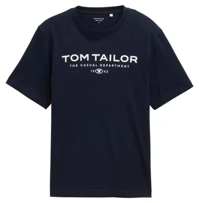 Produktbild von TOM TAILOR T-Shirt mit Rundhalsausschnitt und Logo-Print 1962 Größe: XL (43/44)