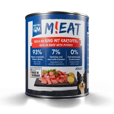Produktbild von NutriQM M!eat Rind & Kartoffel 6 x 800g