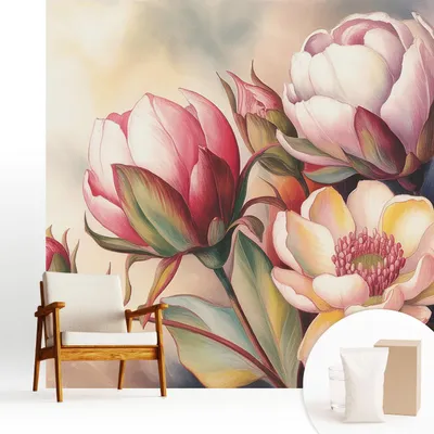 Produktbild von Fototapete  - 250x250 cm - Tapete - Wandtapete - Wandbilder - Dekofolie - Tapete Folie - Wand - Dekoration - Wohnzimmer - Ein Blumenstrauß