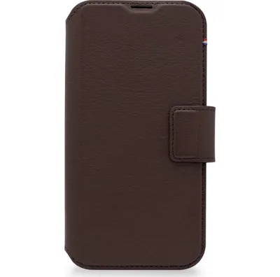 Image de Decoded, étui folio en cuir pour iPhone 14 Plus avec porte-cartes intégré, marron
