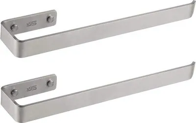 Immagine prodotto di Portasciugamani in acciaio inossidabile da 38 cm, montaggio a parete, bagno e cucina, 2 pezzi