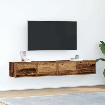 Obrázok produktu pre vidaXL TV skrinky 2 ks. Vzhľad regenerovaného dreva 80x31x25,5 cm materiál na báze dreva