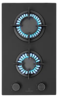 Produktbild von Klarstein Einbau-Gaskocher, Camping Gaskocher für den Innenbereich, Edelstahl Gaskocher 2-Flammig, LPG Gaskochfeld, Campingkocher mit Gas 2 Flammig, Gasherd für Propan- und Erdgas, Wok Brenner 4200W