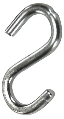 S-Haken 40 mm, verzinkt, Eisen, rund, 1 Stück