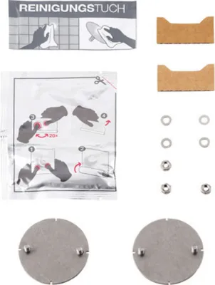 Produktbild von Keuco Klebeset Edition 90 für Edition 90 Accessoires & Brauseset, Version 2, 1x Klebepack, 2x Befestigungsplatten mit Muttern, Wandmontage