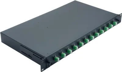 Immagine prodotto di Helos 375553 Scatola di giunzione per fibre ottiche 12 x LC/APC Duplex OS2 nero