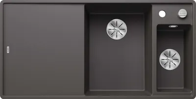 Produktbild von Spüle Blanco Axia III 6 S-F 990 x 500 mm felsgrau 523490 1 Spülbecken Becken rechts Flächenbündig Mit Tropffläche Mit Re