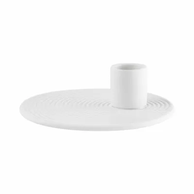 Produktbild von Blomus Kerzenhalter Nona, Kerzenständer, Porzellan, White, 12 cm, 66529