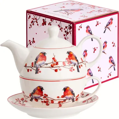 Obrázek produktu pro Duo Christmas Birds porcelánový Tea for One 300 ml