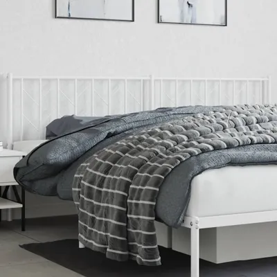 Produktbild von Kopfteil Metall Weiß 200 cm 374524