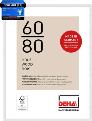 Produktbild von DEHA Design Holz Bilderrahmen Fontana, 60x80 cm, Weiß