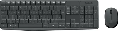 Immagine prodotto di Logitech Mk235 Kit Mouse E Tastiera Wireless Wifi Layout Italiano Ita Senza Fili