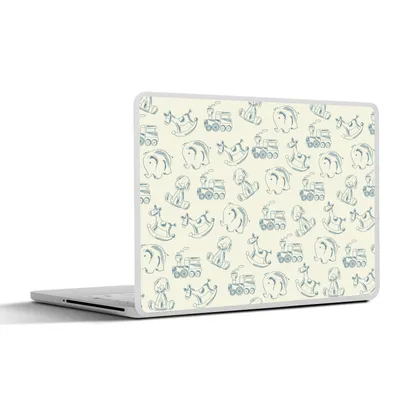 Produktbild von MuchoWow® Laptop Aufkleber Sticker Cover Tiere - Spielzeug - Muster 36.5x27.5 cm - Laptop-Sticker