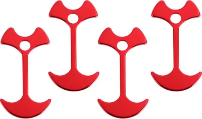 Obrázok produktu pre 4ks/balenie Hliníkový Zelt Peg Vonkajší Camping Windseil Ankerketten Decksbodennagel (rot)
