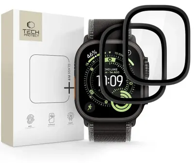 Immagine prodotto di Vetro temperato per Apple Watch Ultra 3/2/1 da 49 mm, 2 pezzi, Tech-Protect Glass Ring, nero