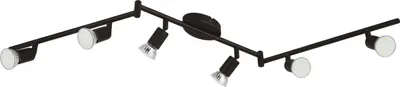 Produktbild von BUZZ-LED Spot - L105 x B6,5 cm - schwarz - 6X2,8W inkl. - IP20