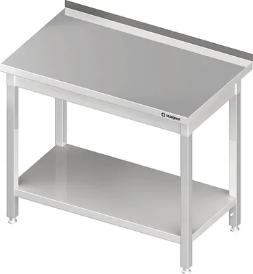 Produktbild von Arbeitstisch mit Grundboden, 700x600x850 mm, mit Aufkantung, verschweißt
