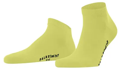 Productafbeelding van FALKE heren sneakersokken Cool 24/7 M, katoen, korte model, effen kleur, 1 paar, geel