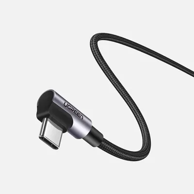 Produktbild von Ugreen Winkelkabel USB Kabel Typ C Power Delivery Quick Charge FCP 3 A 1 m
