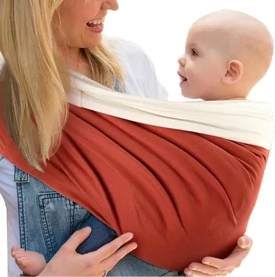 Obrázek produktu pro Unyqoos® Ergonomická elastická nosítka z čisté bavlny pro novorozence a děti do 16 kg – pro pohodlné nošení