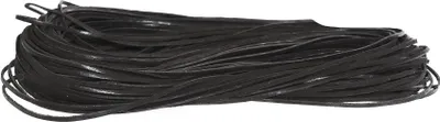 50 Stk 90cm Lederschnur eckig 3x1mm schwarz